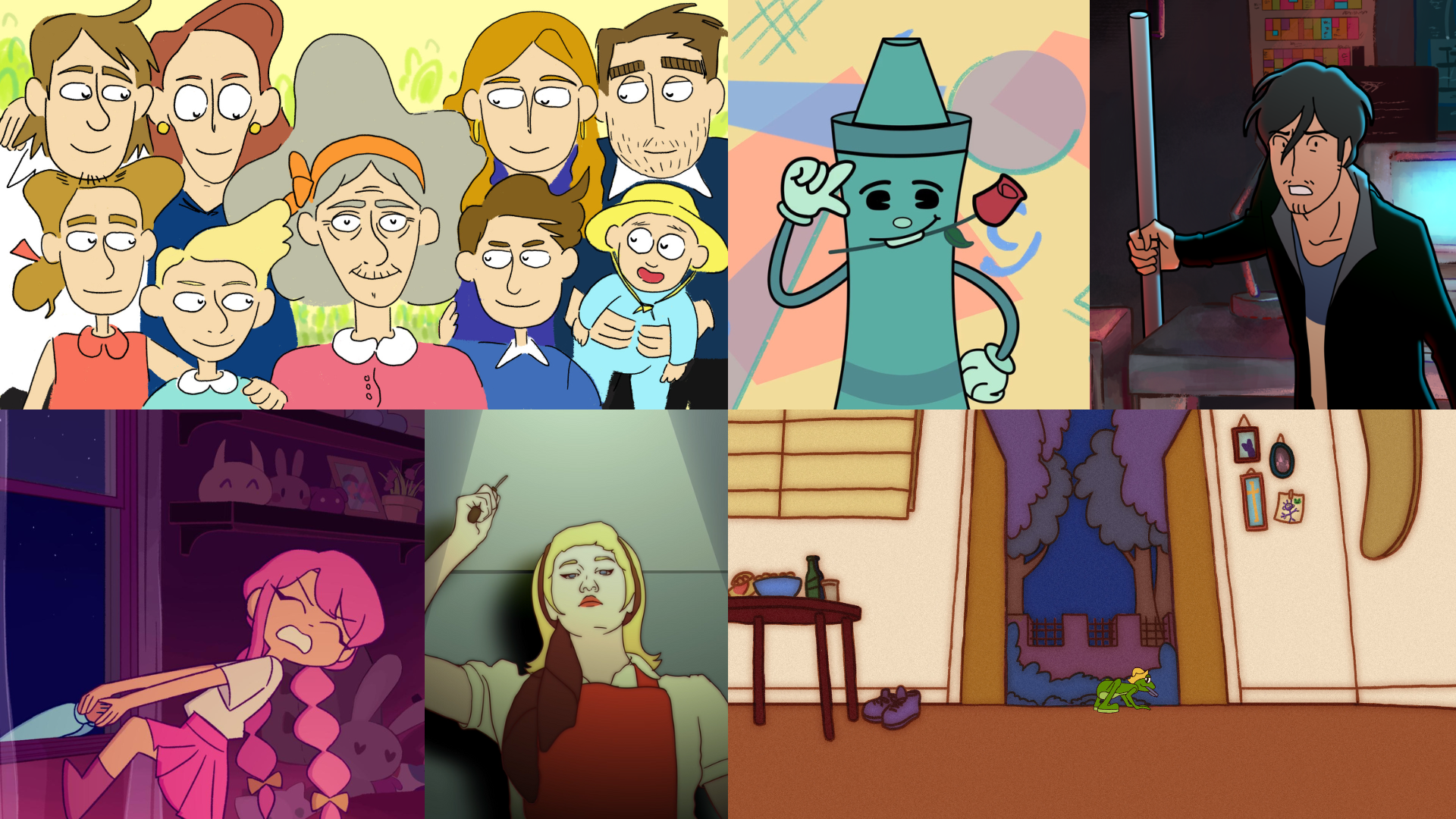 2 D Animation Collage