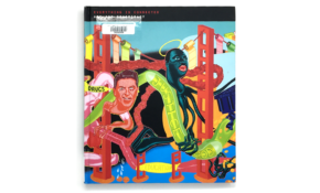 Book cover composed of a brightly coloured collage.