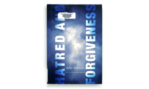 Book cover with title superimposed upon photograph of clouds, with small birds visible in distance.