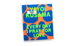 Illustrated book cover with the title overlaid upon jagged blobs of blue.