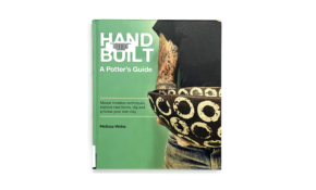 Book cover with person holding patterned ceramic bowl