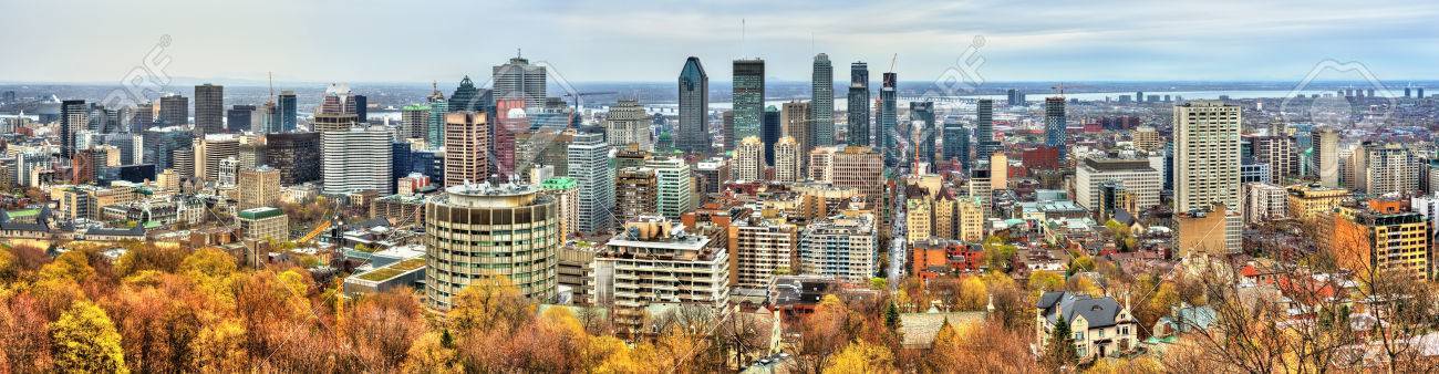 80466194 montreal skyline from mont royal canada