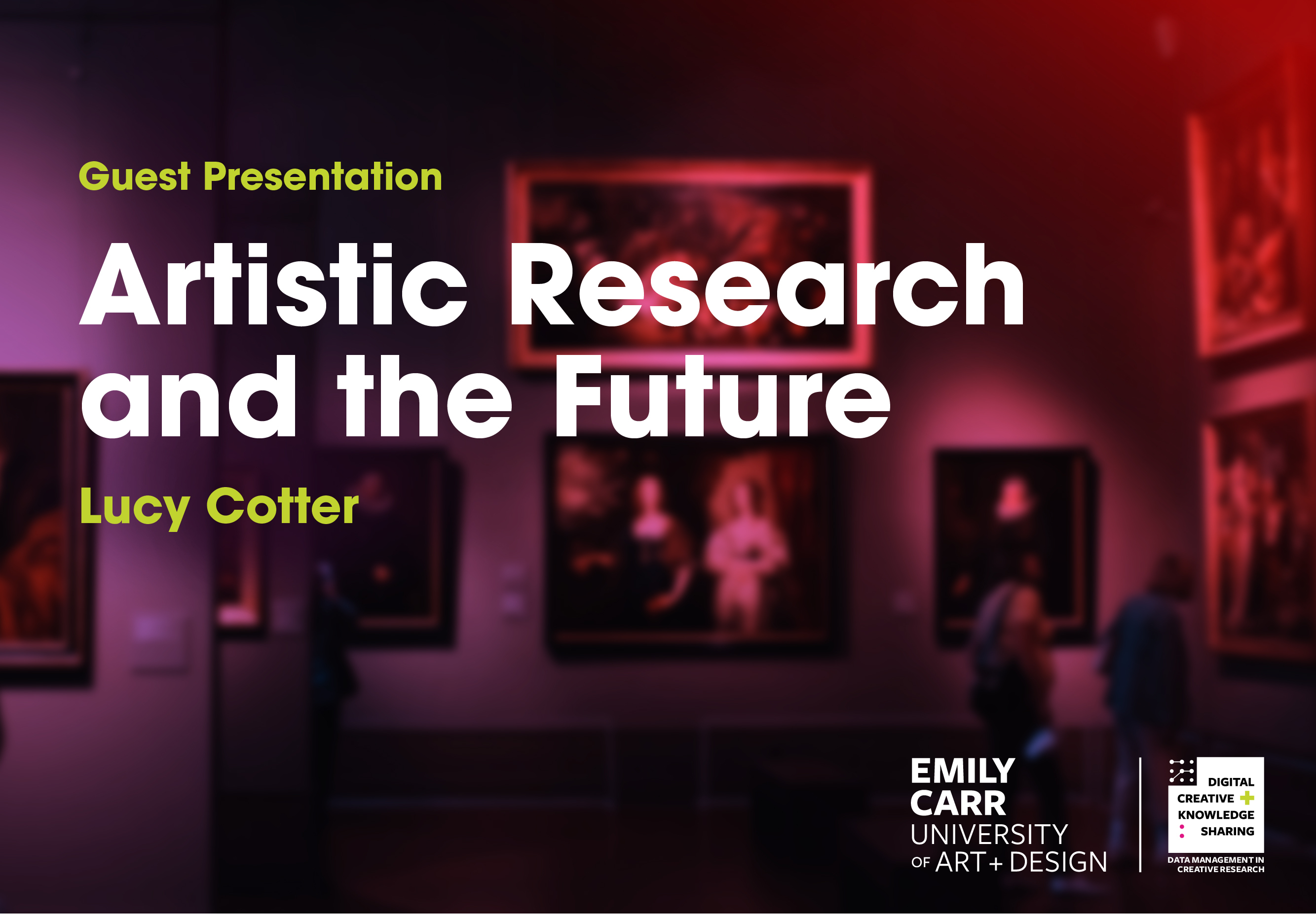 Lucy Cotter event poster 01