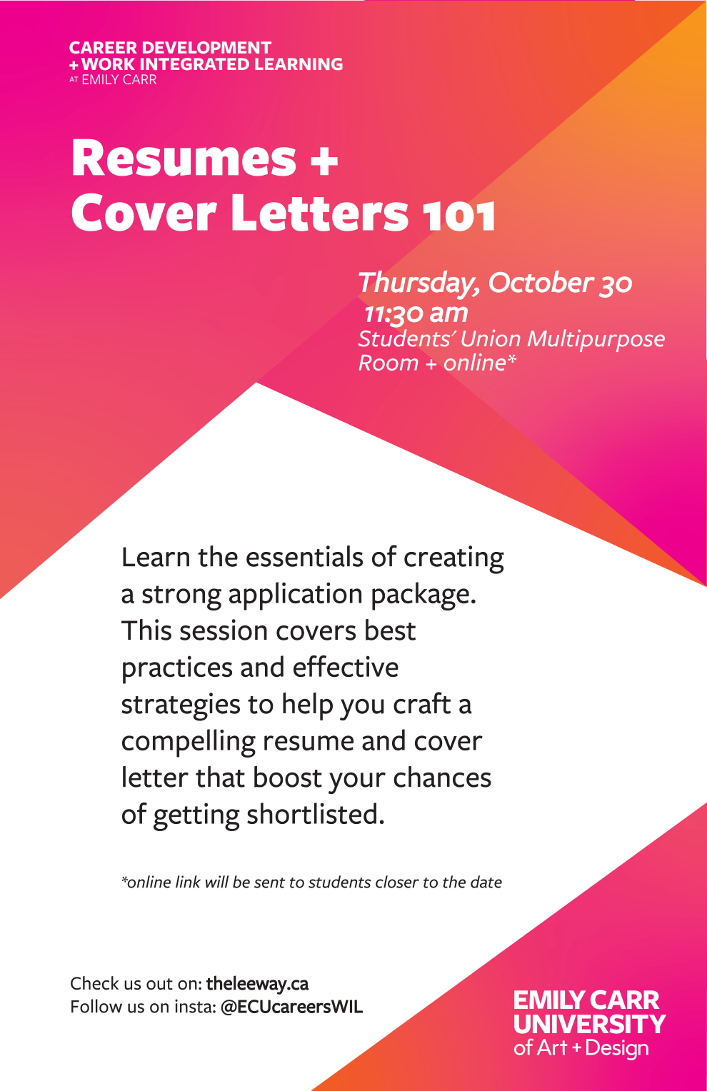 Resumes Cover Letters 2025 Fall