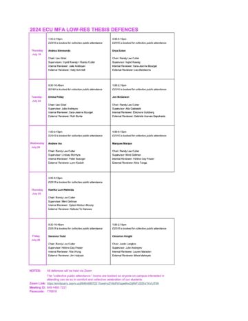MFA Defences Schedules Public