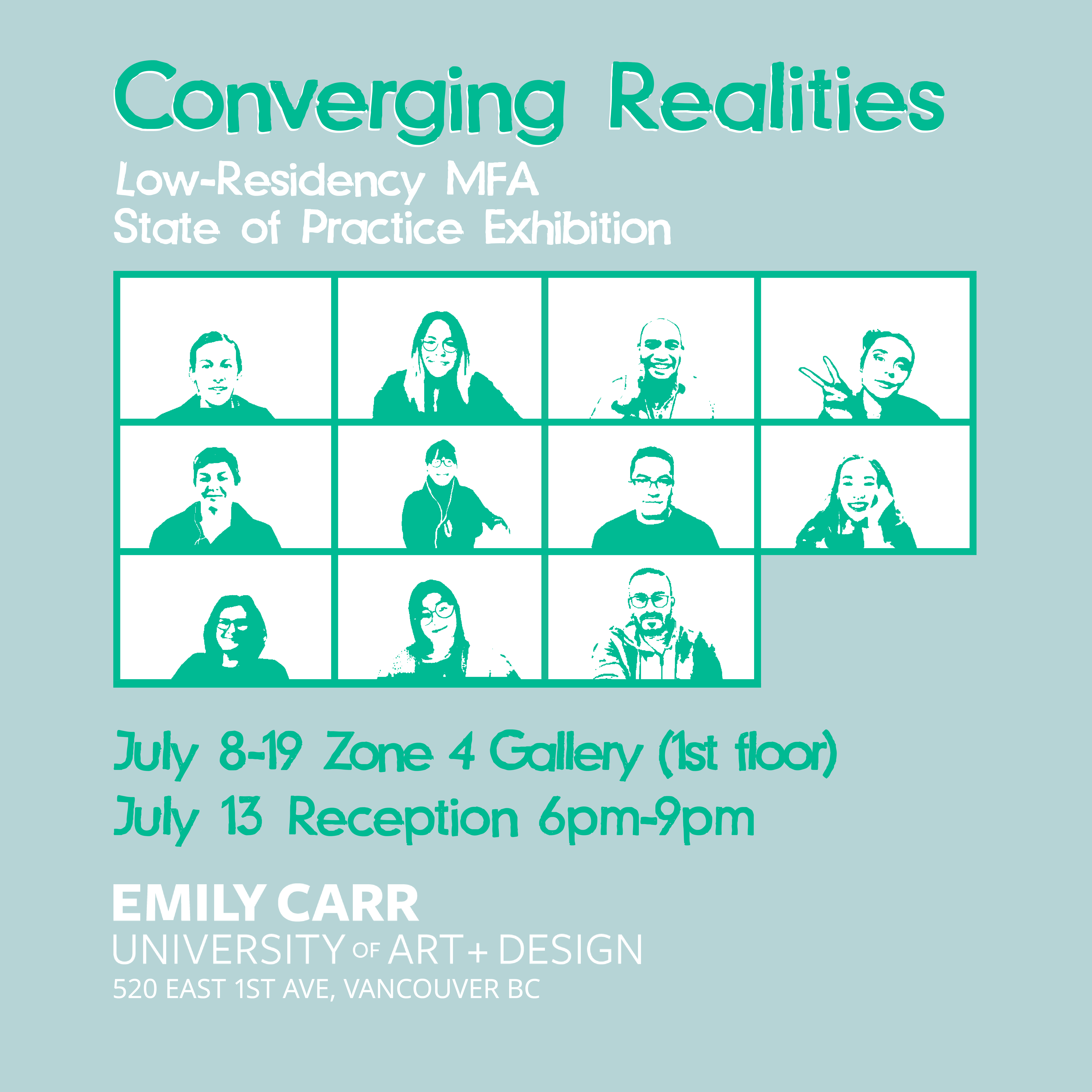 Poster green socials