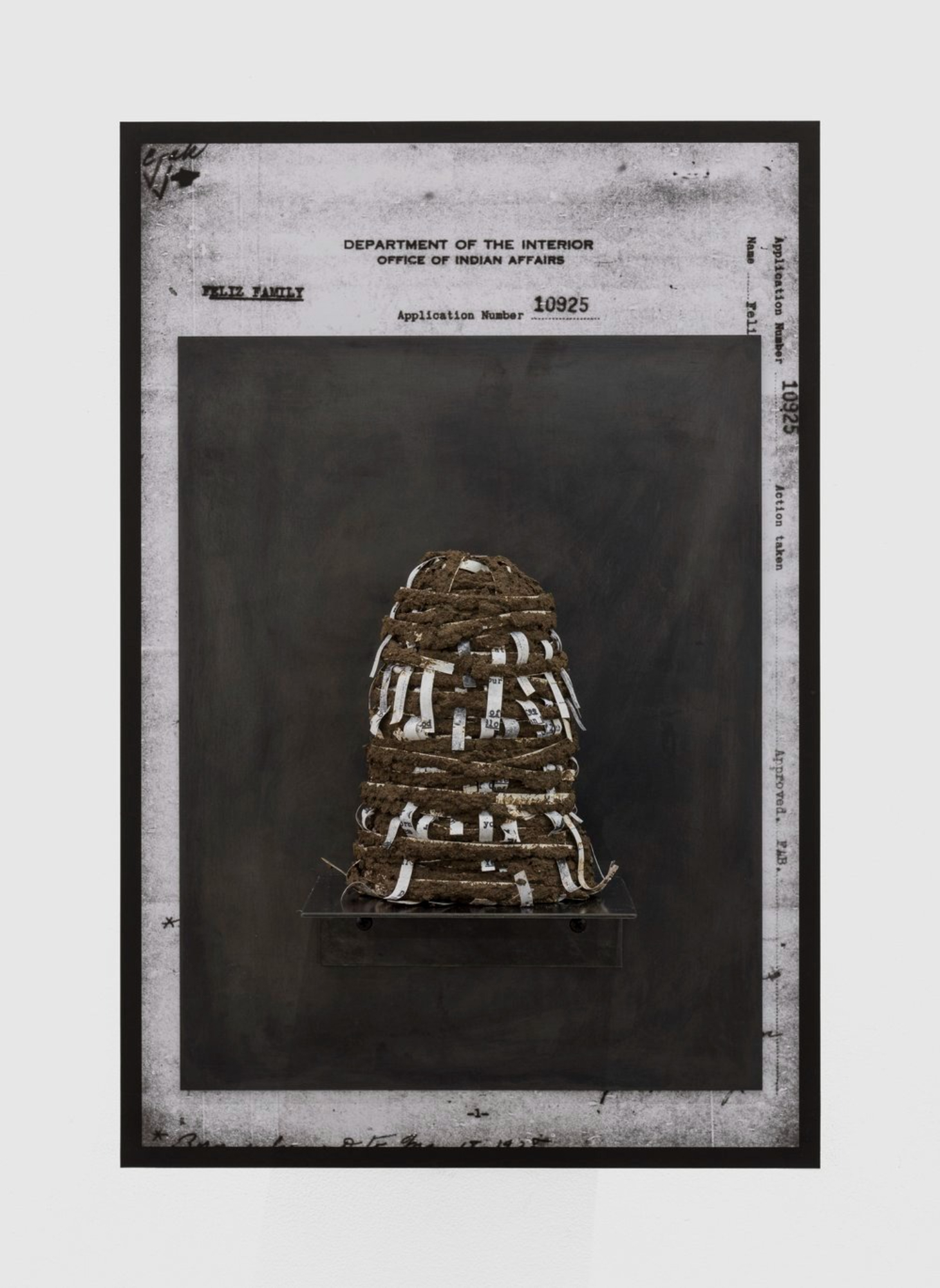 Christine Howard Sandoval's 'Document Mounds – Application for Enrollment with the Indians of the State of California Under The Act of May 28, 1928 (6 pages)'