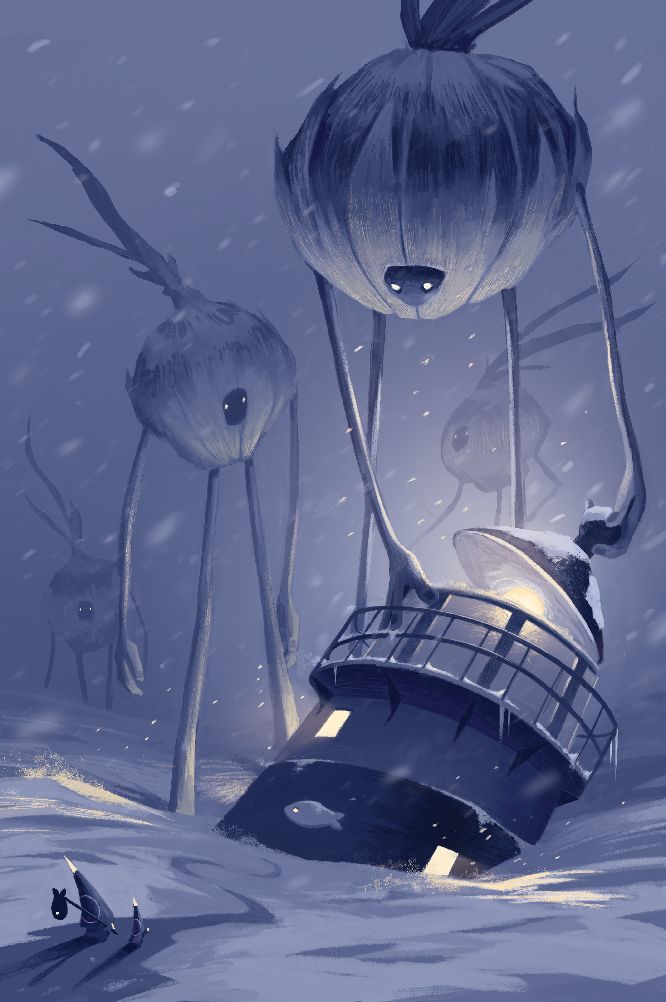 Mégan Gaudet-Roy, 'Seekers of Light,' 2025. Digital illlustration. (Image courtesy Mégan Gaudet-Roy)