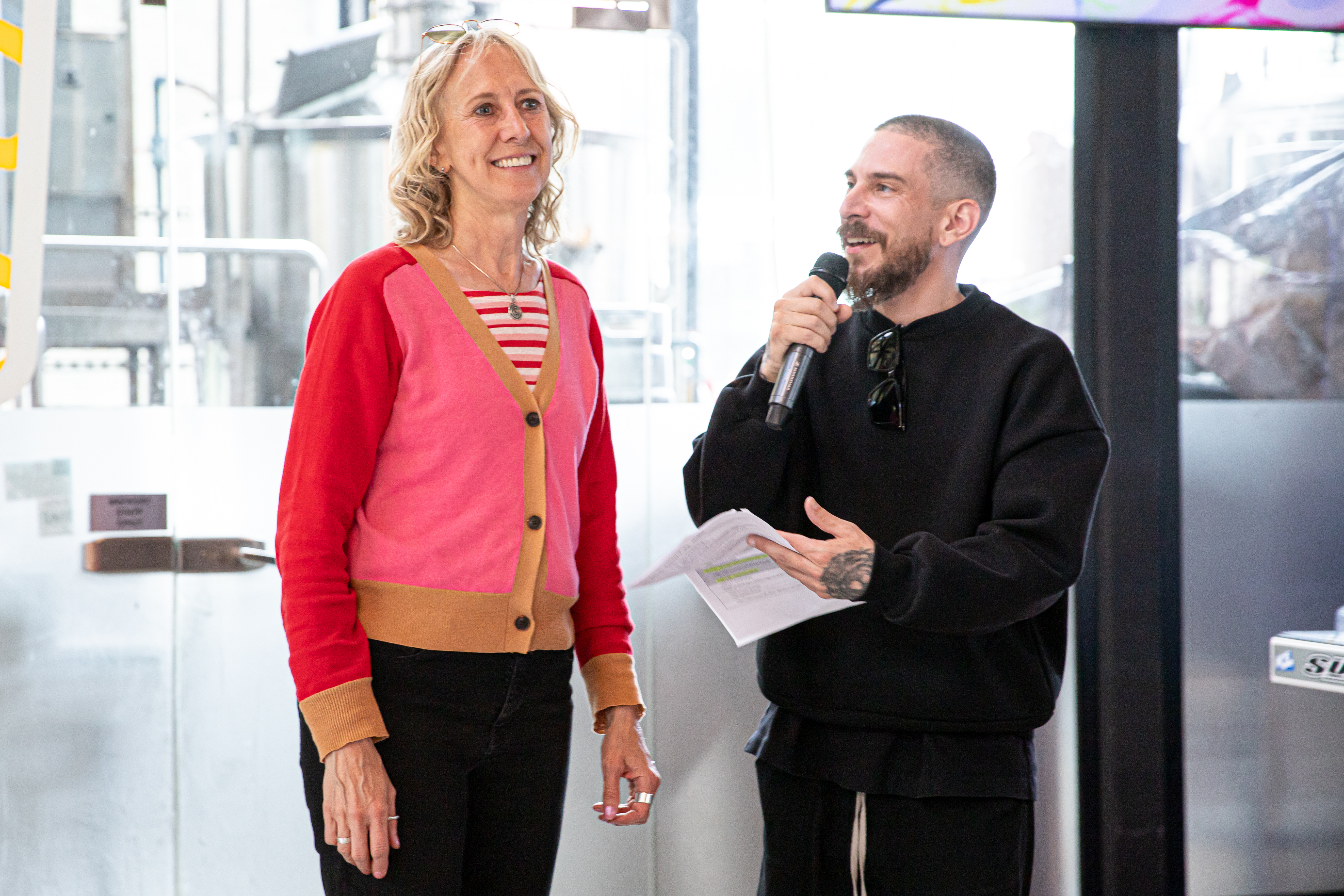Lorelei Pepi is introduced by Justin Langlois. (Photo by Perrin Grauer)