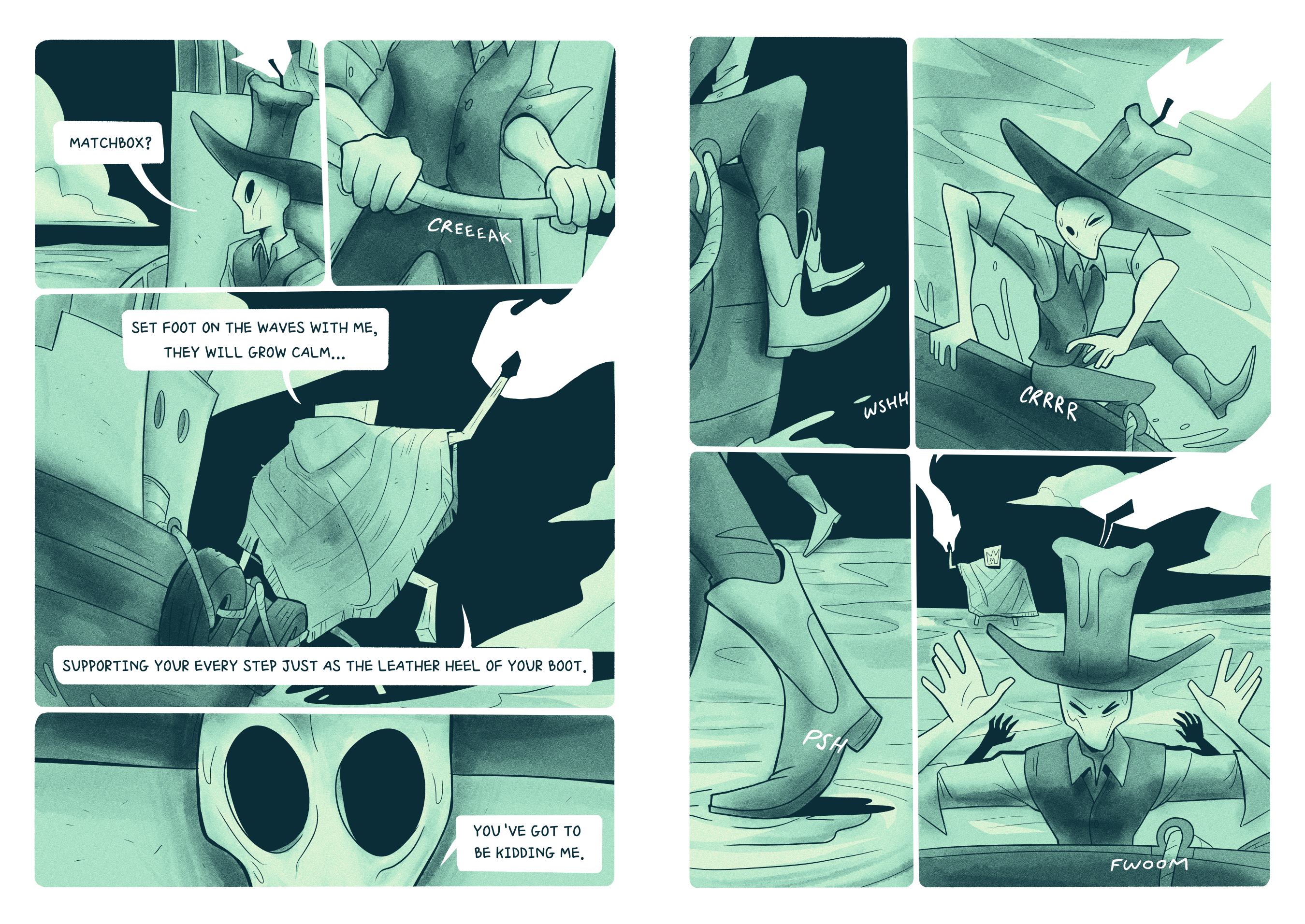 From Mason de Vin's 'Shepherd,' 2025. Digital illustration. (Image courtesy Mason de Vin)