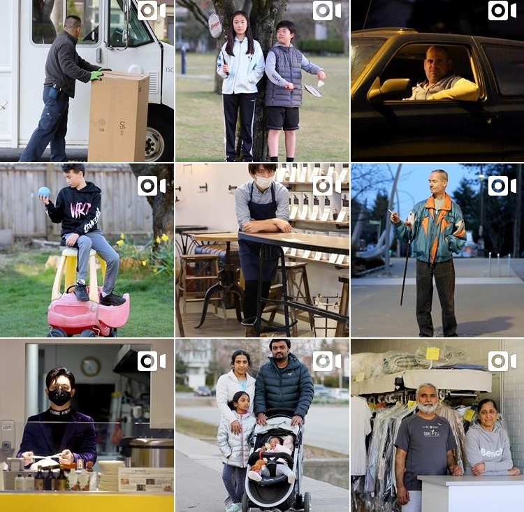 Social Distancing Portrait Grid