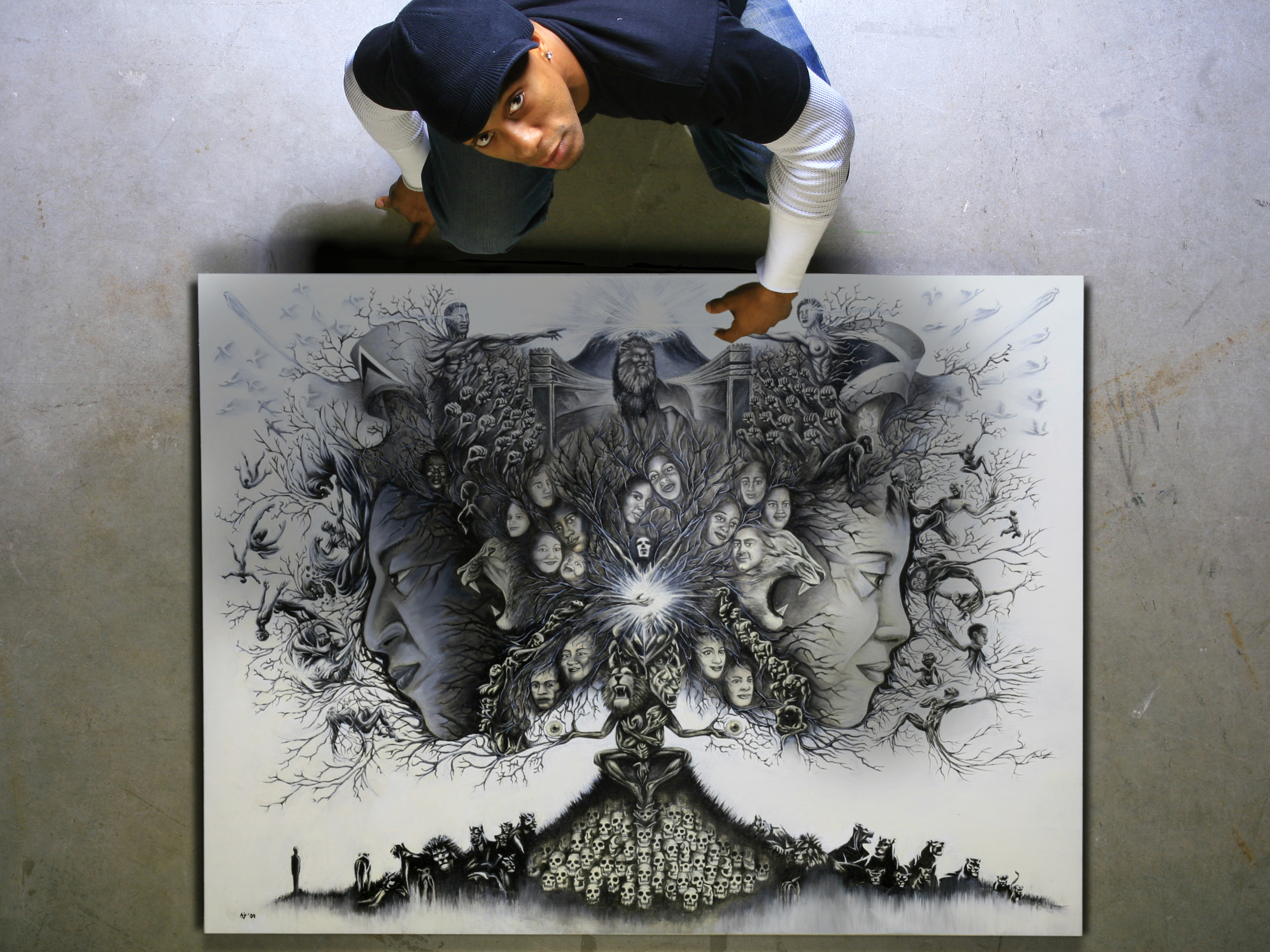 Untitled painting photo by Graham Vickers