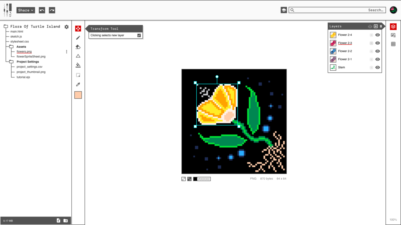 Pixel art UI