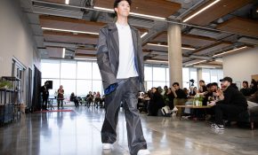 Garment by Yulong Chen. (Photo by Perrin Grauer)