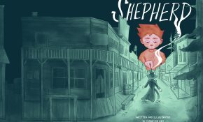 Mason de Vin, 'Shepherd' (cover), 2025. Digital illustration. (Image courtesy Mason de Vin)
