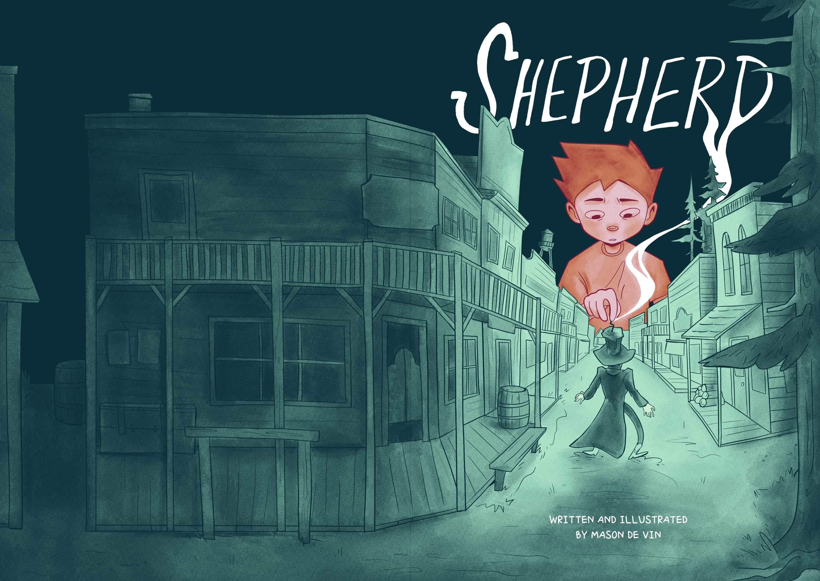Mason de Vin, 'Shepherd' (cover), 2025. Digital illustration. (Image courtesy Mason de Vin)