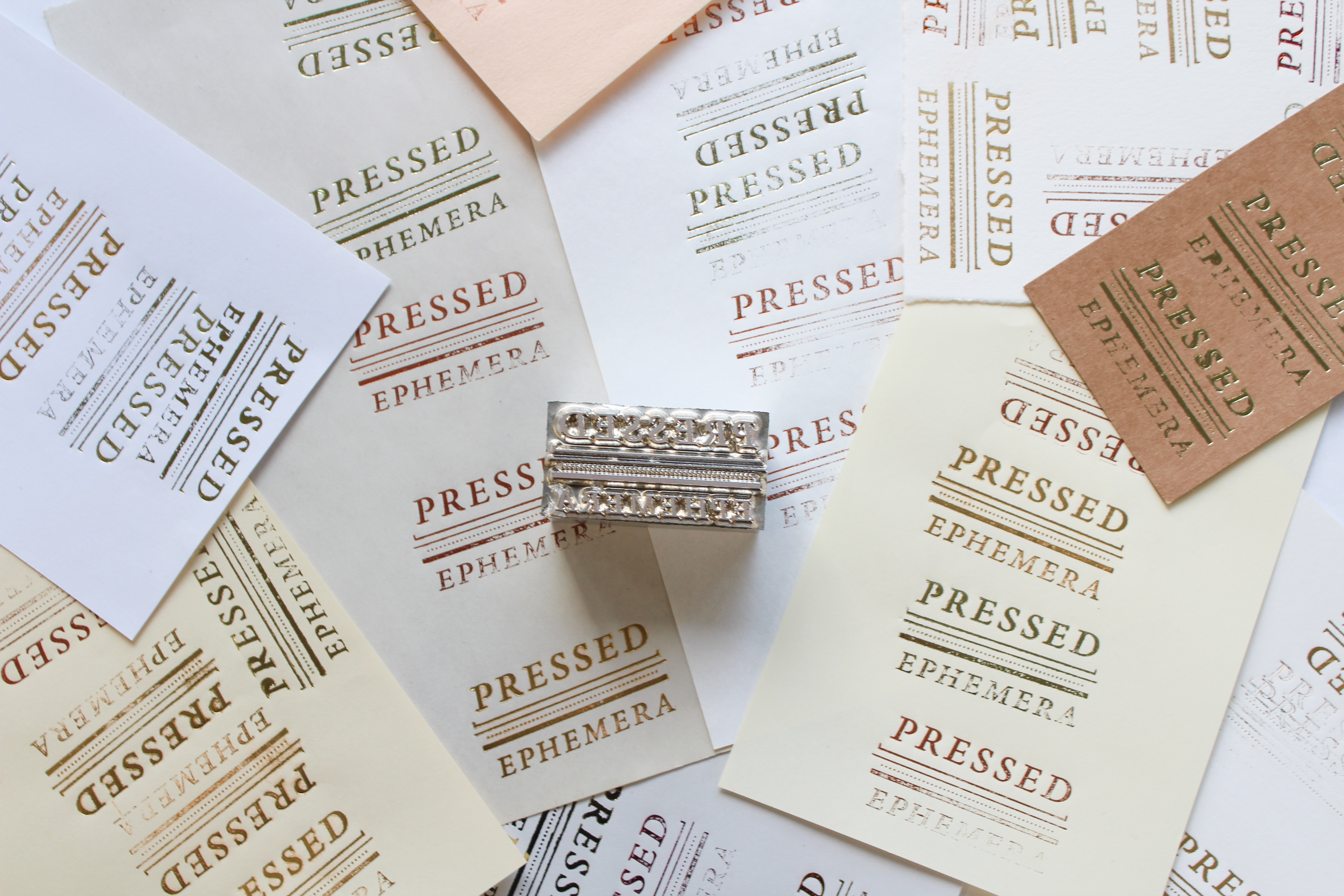 Pressed Ephemera Metal Stamp